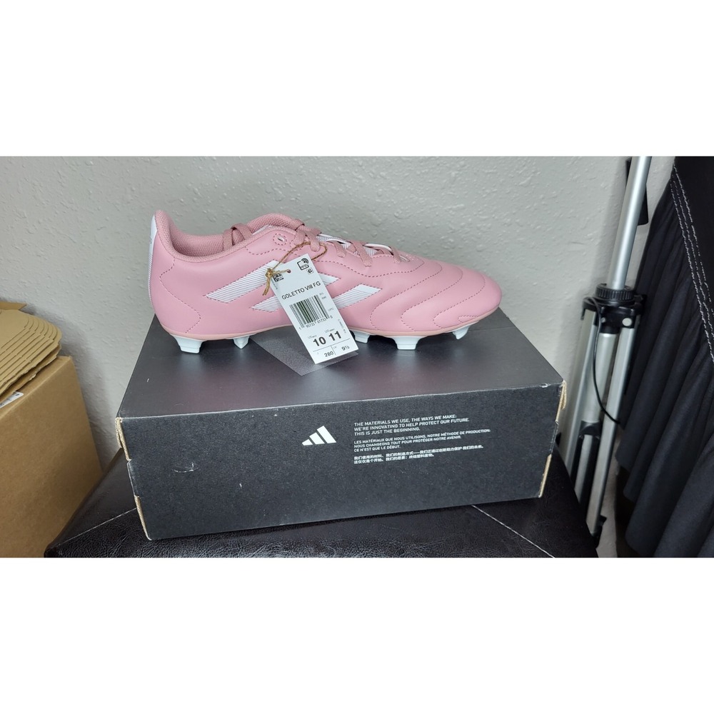Adidas Goletto VIII FG Soccer Cleats‎ Men's 10 /Women's 11 Light Pink